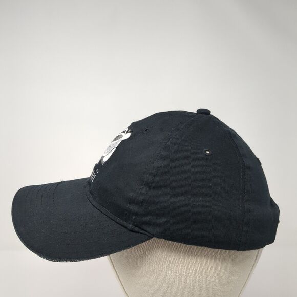 Hawaii Sea Turtle Strapback Hat Black One Size Adjustable Embroidered - Picture 3 of 8